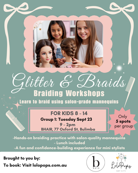Term 3 School Holidays – Kids Braiding Workshops in Brisbane