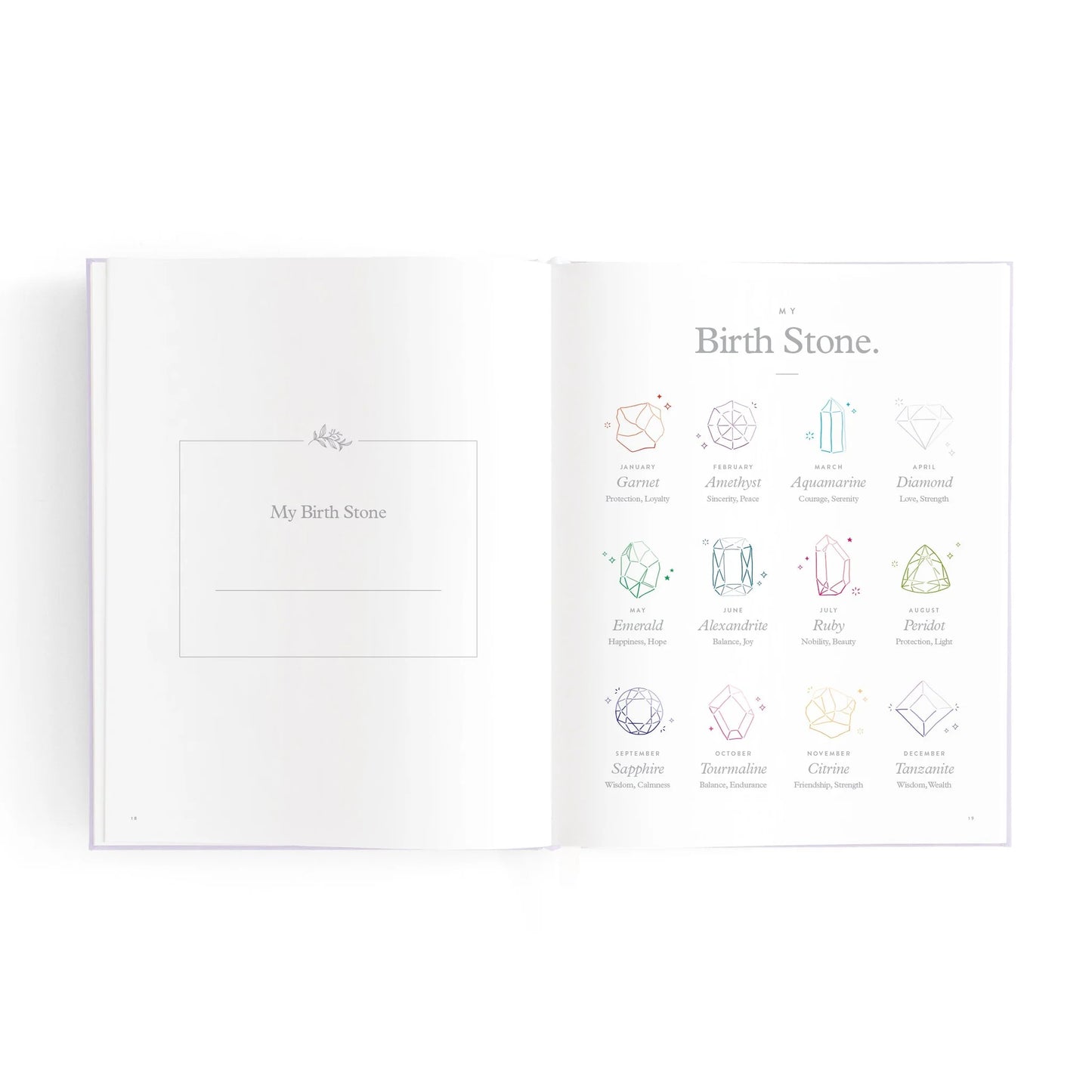 Mini Baby Book Lilac Boxed