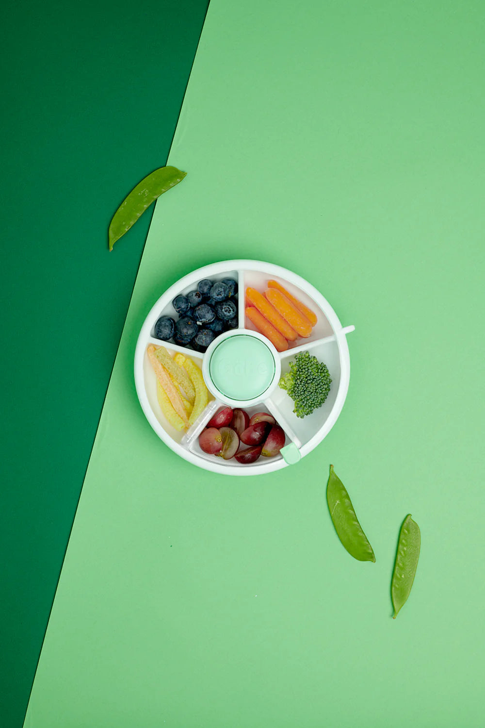 GoBe Kids Small Snack Spinner Flip, Travel Snack Box - Mint Green