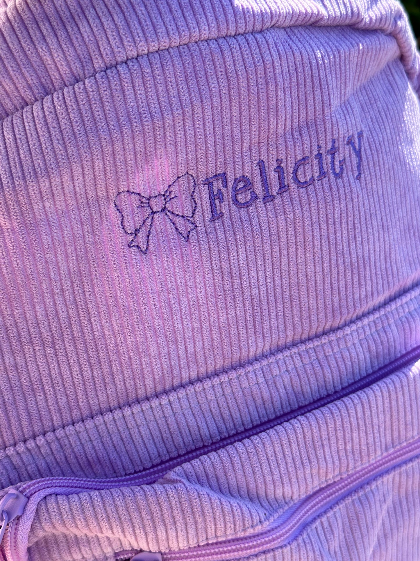 Colour Me Corduroy: Personalised Corduroy Backpack for Kids