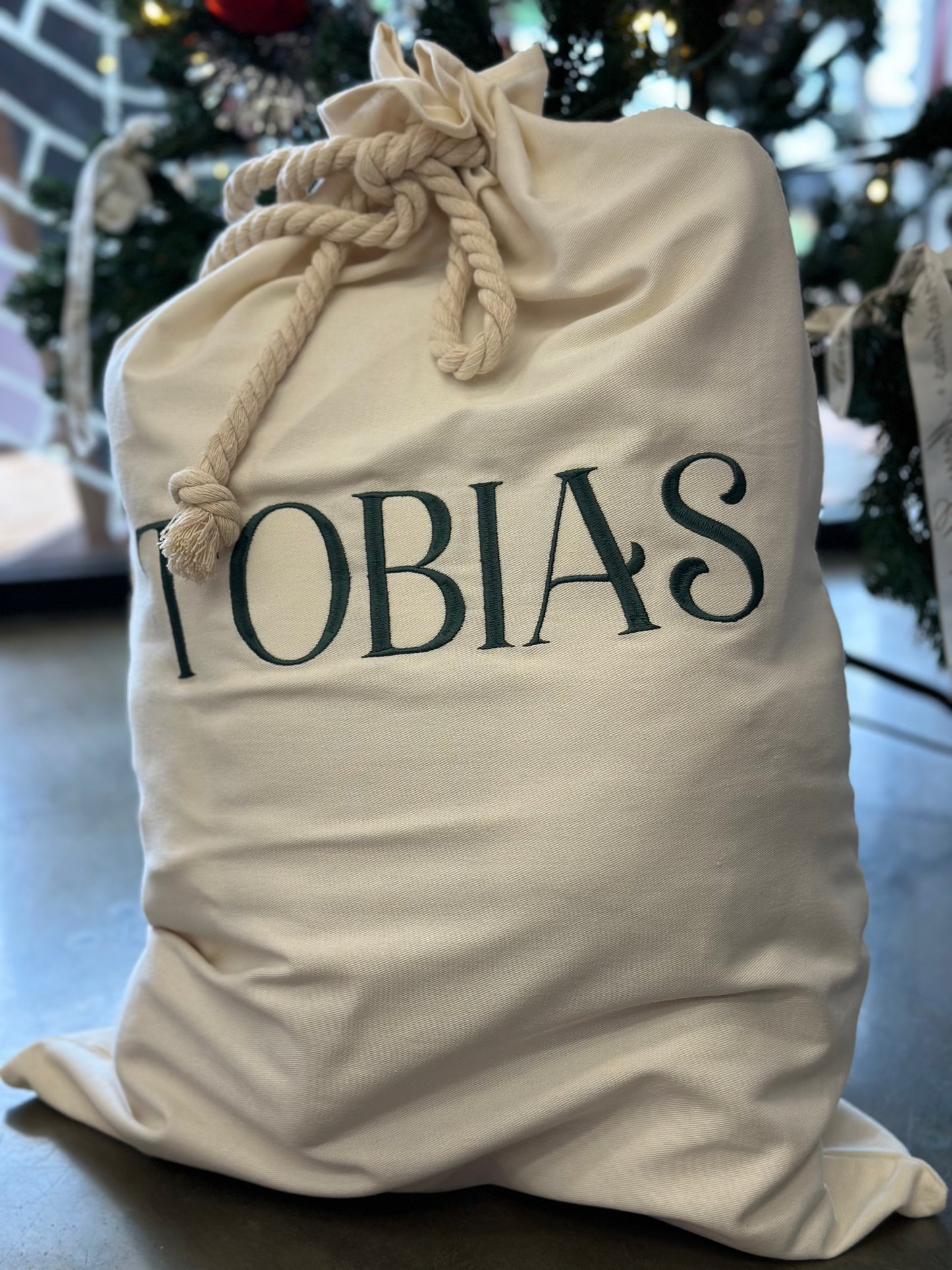 Embroidered Personalised Santa Sacks