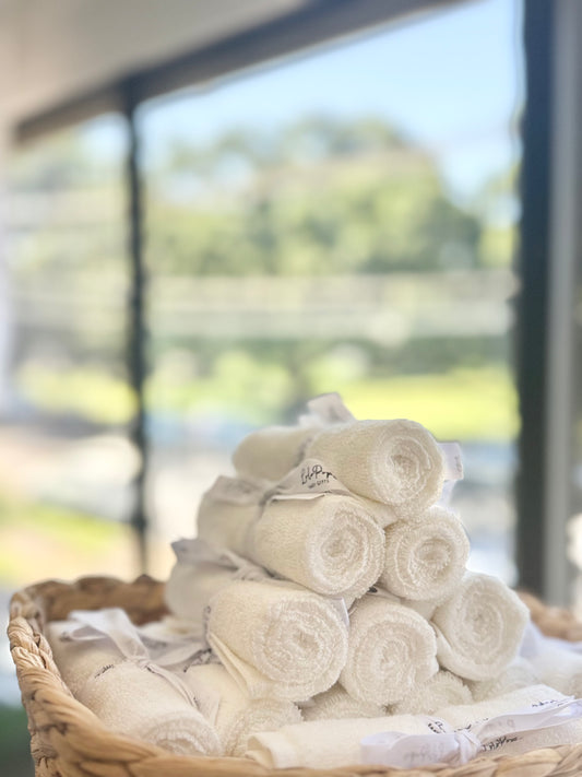 100% Organic Bamboo Washcloths Individual