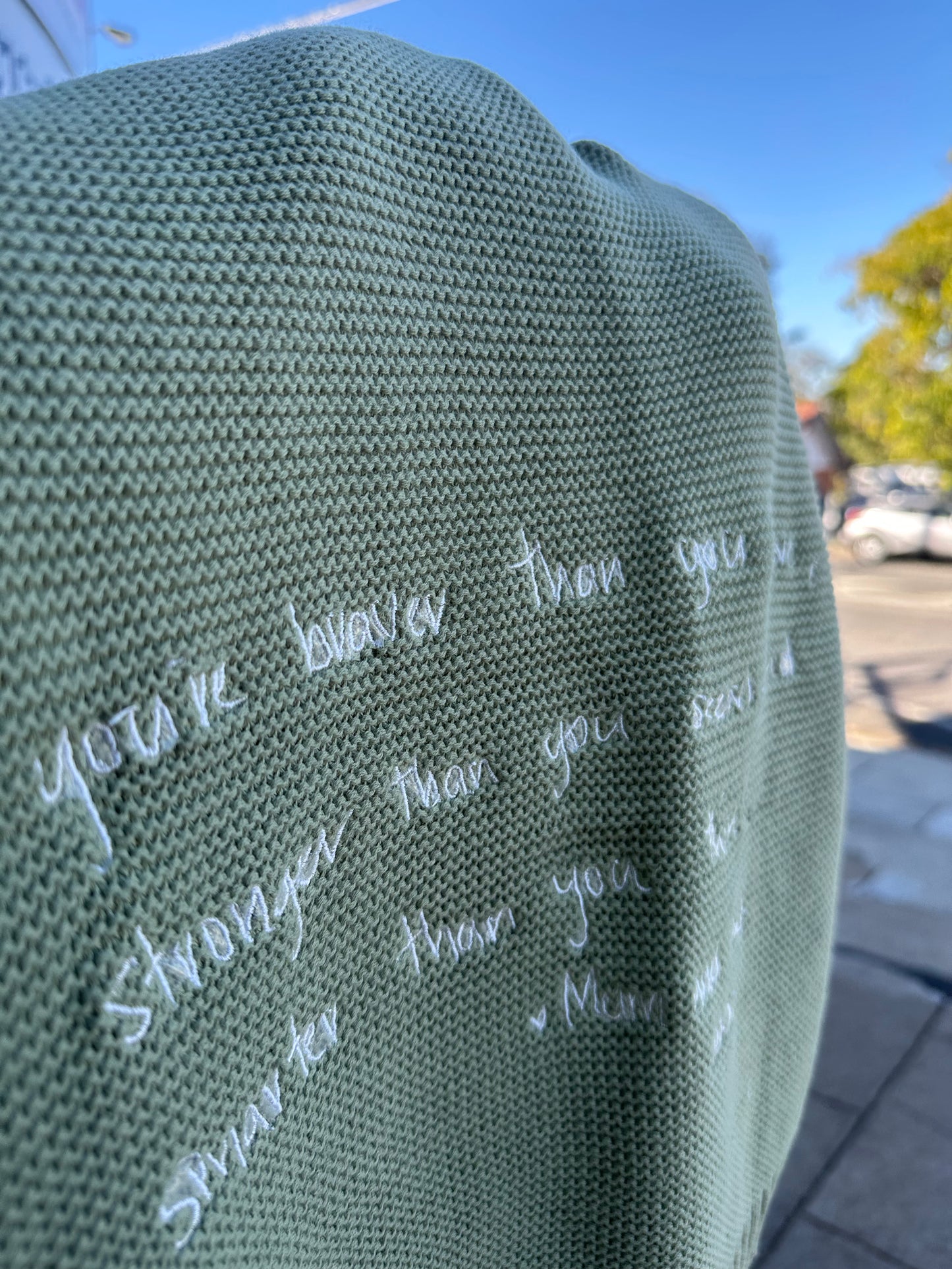 Handwritten Personalised Blanket