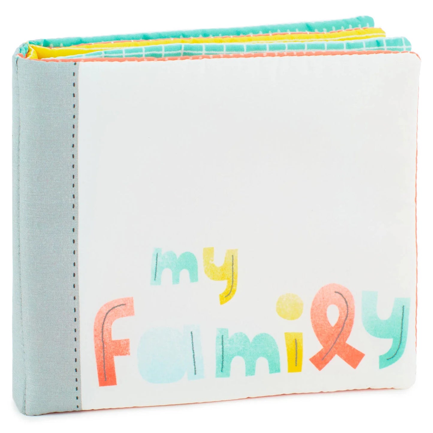 Hallmark My Family Soft Photo Book/Photo Album - PVC-free Memory Collection Book/Soft Baby Book - 8.5" x 6.5" x 0.75"