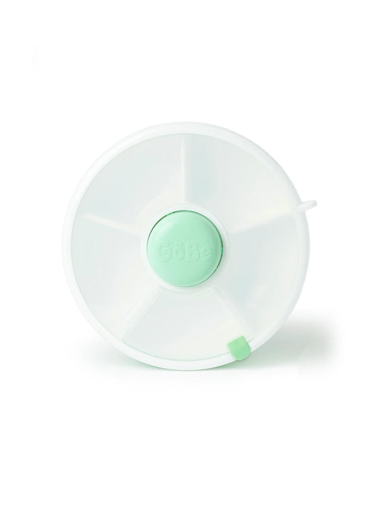 GoBe Kids Small Snack Spinner Flip, Travel Snack Box - Mint Green