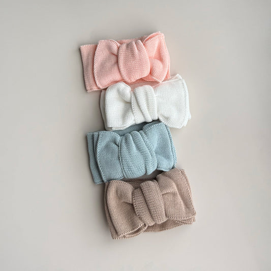 Knitted Baby Bows