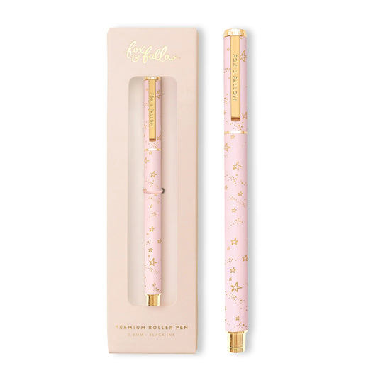 Pink Stardust Roller Pen