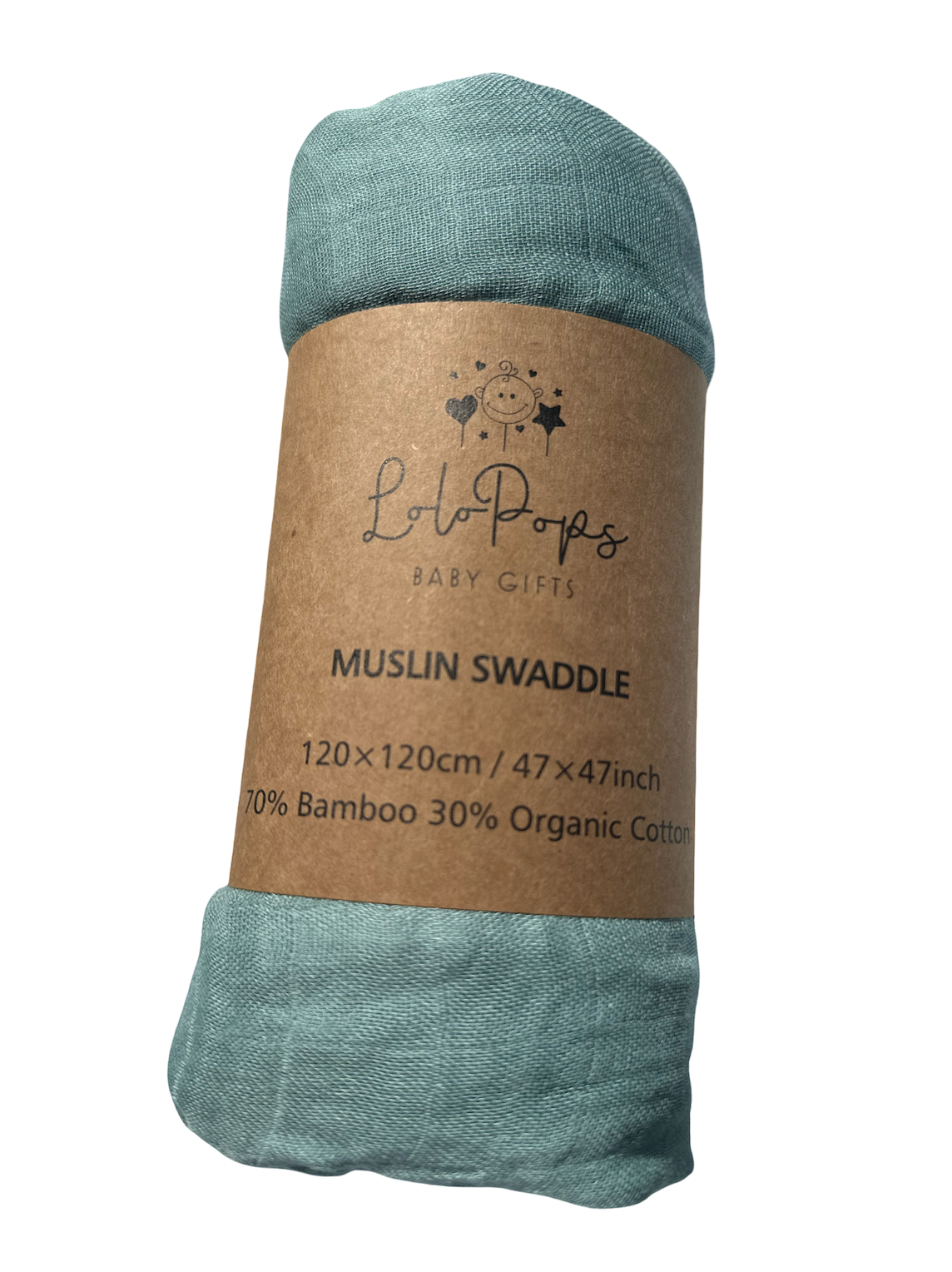 Muslin Swaddle (70% Bamboo / 30% Organic Cotton)