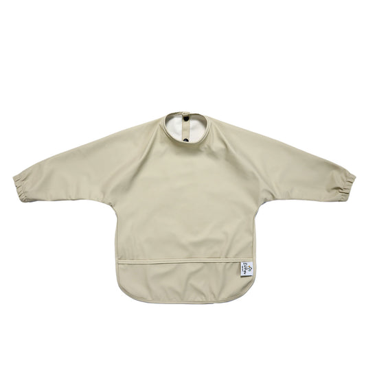Waterproof Long Sleeve Baby Smock I Toffee