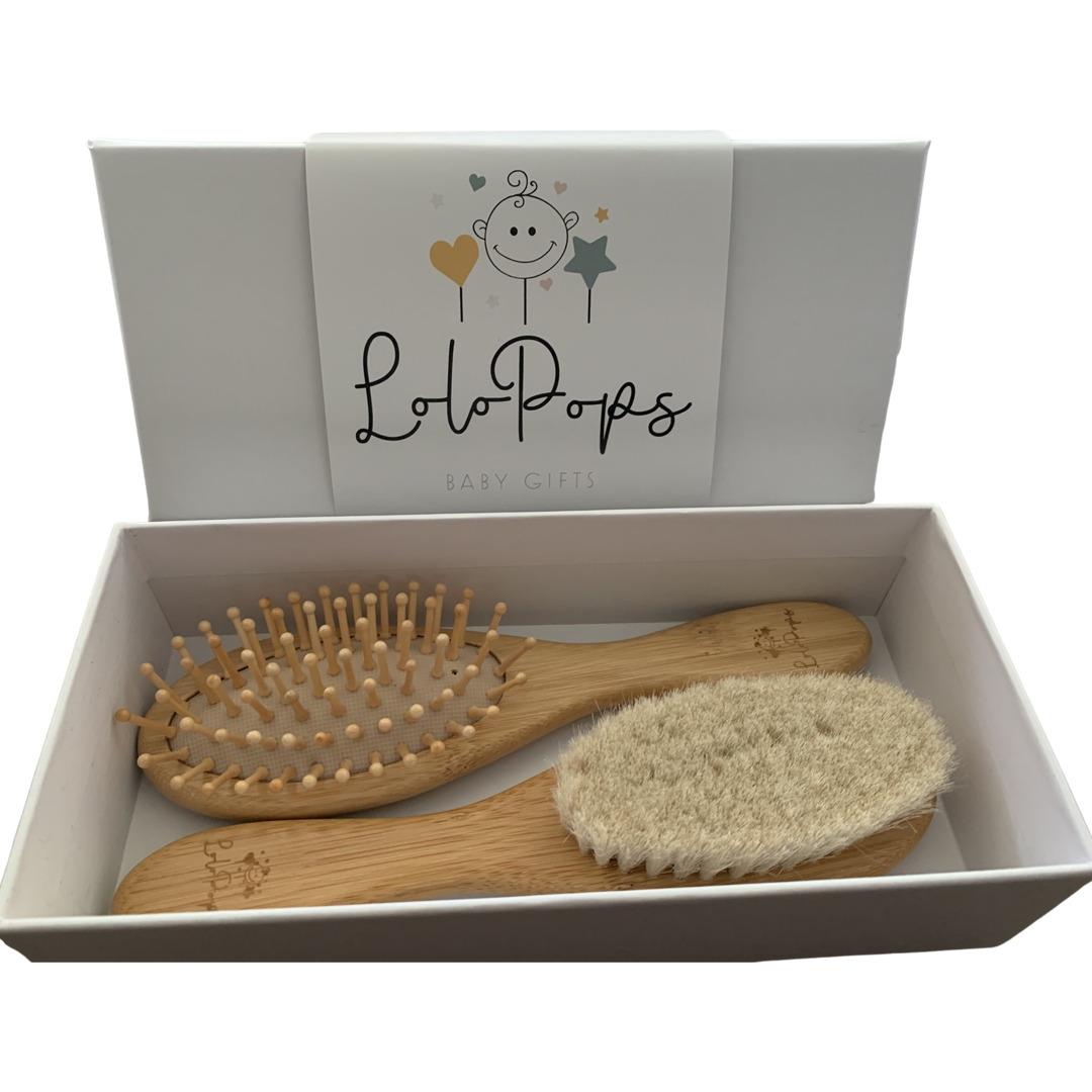 Bamboo Hairbrush Set