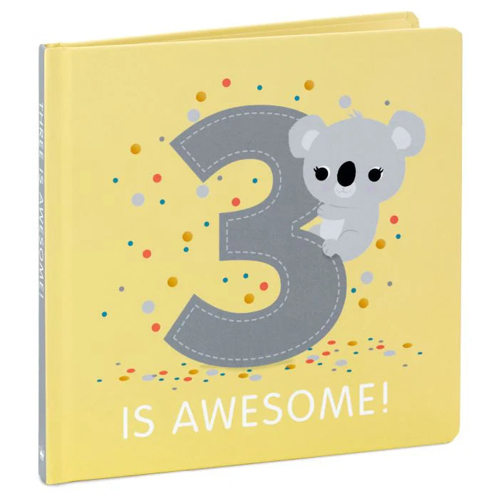 Three is Awesome! Birthday Book