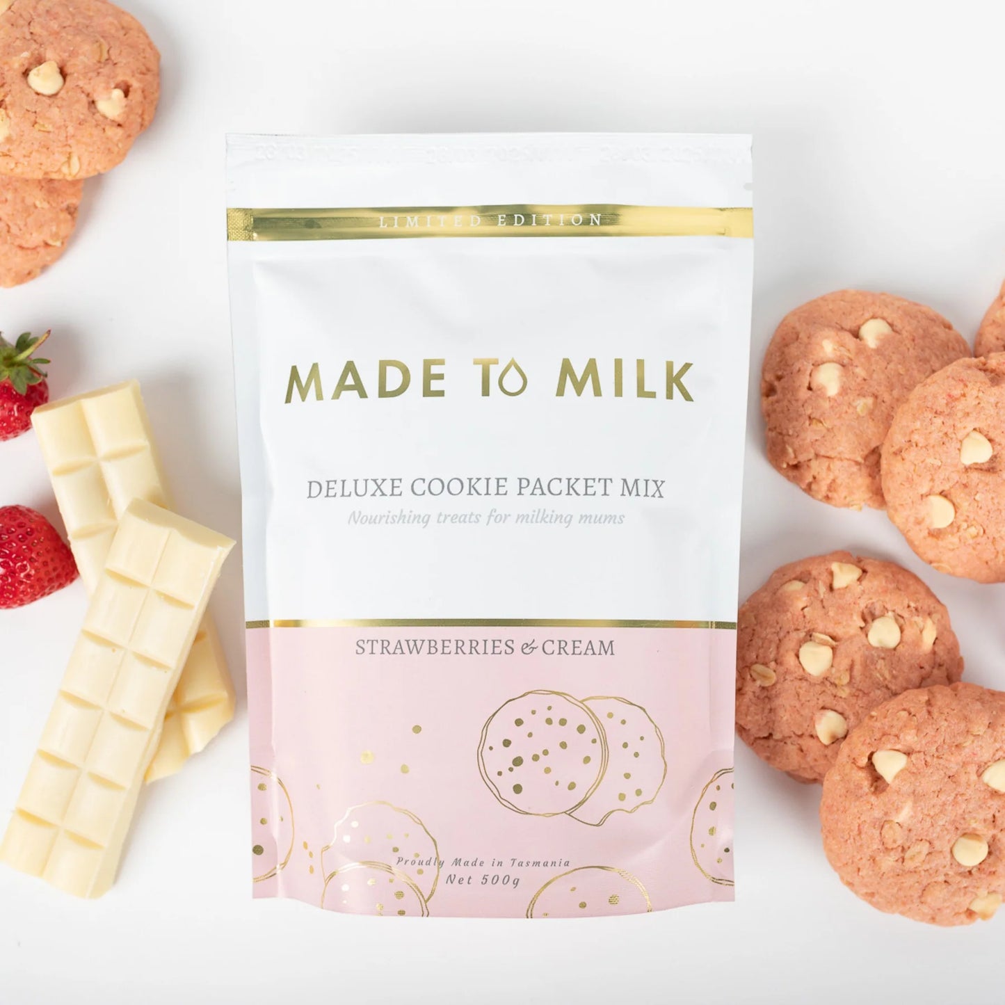 Strawberries & Cream Cookie Packet Mix