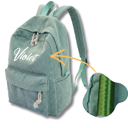 Personalised Corduroy Backpack for Kids