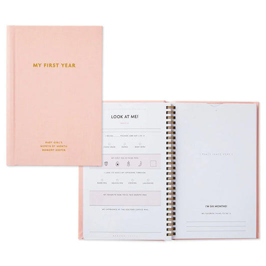 My First Year Baby Book - Pink