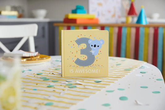 Three is Awesome! Birthday Book