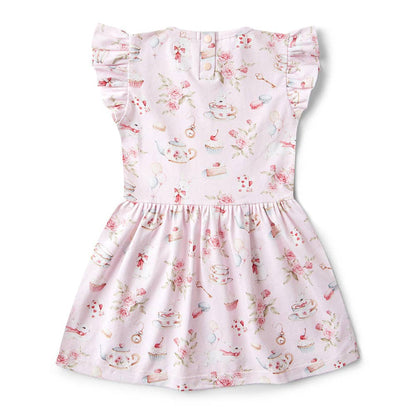 Alice’s Tea Party Short Sleeve Organic Dress