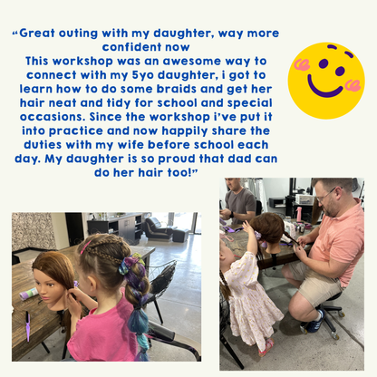 2026 Daddy Daughter Hair Workshops