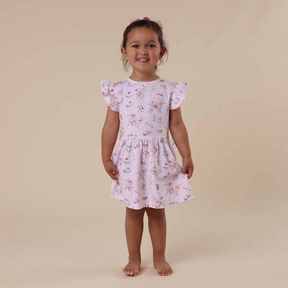 Alice’s Tea Party Short Sleeve Organic Dress
