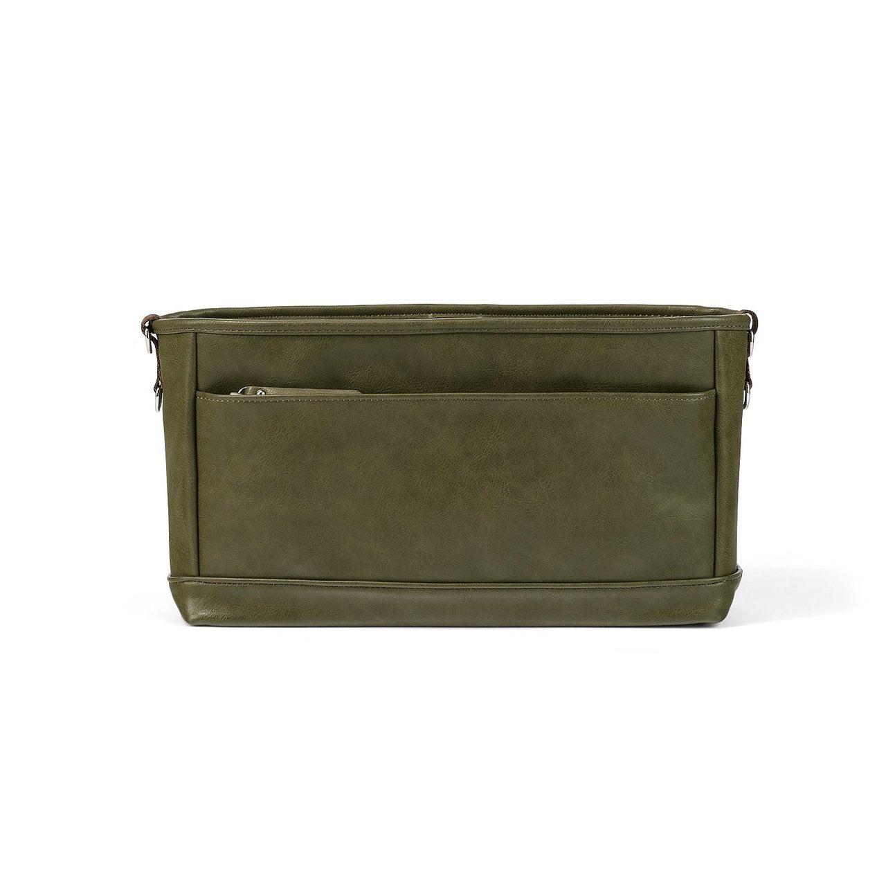 OiOi Signature Pram Caddy - Olive Faux Leather