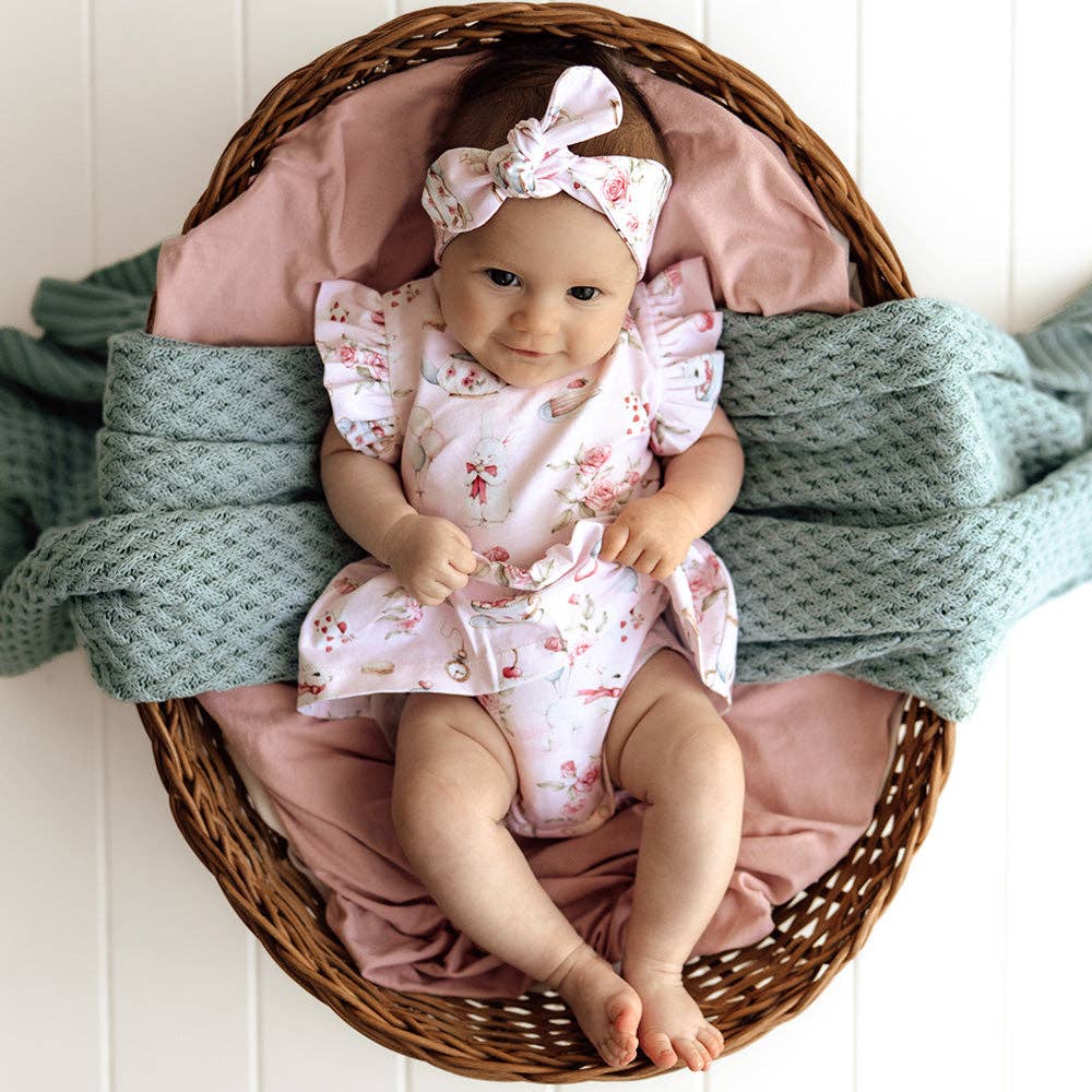 Alice’s Tea Party Short Sleeve Organic Dress