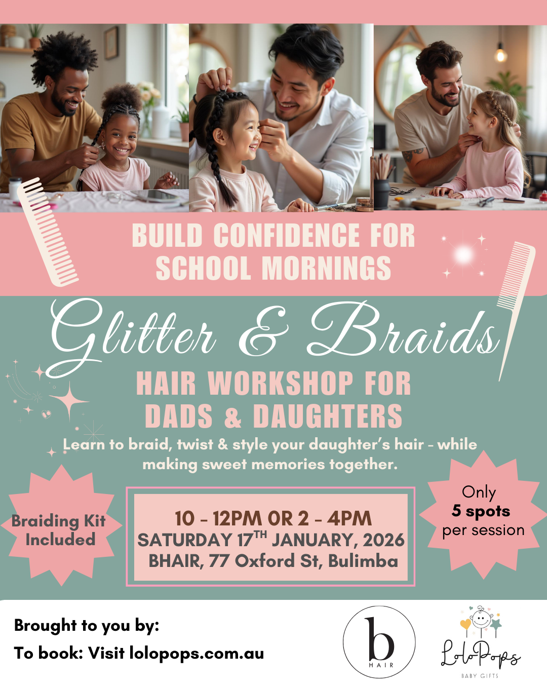 2026 January - Daddy Daughter Hair Workshop