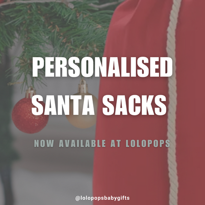 Embroidered Personalised Santa Sacks