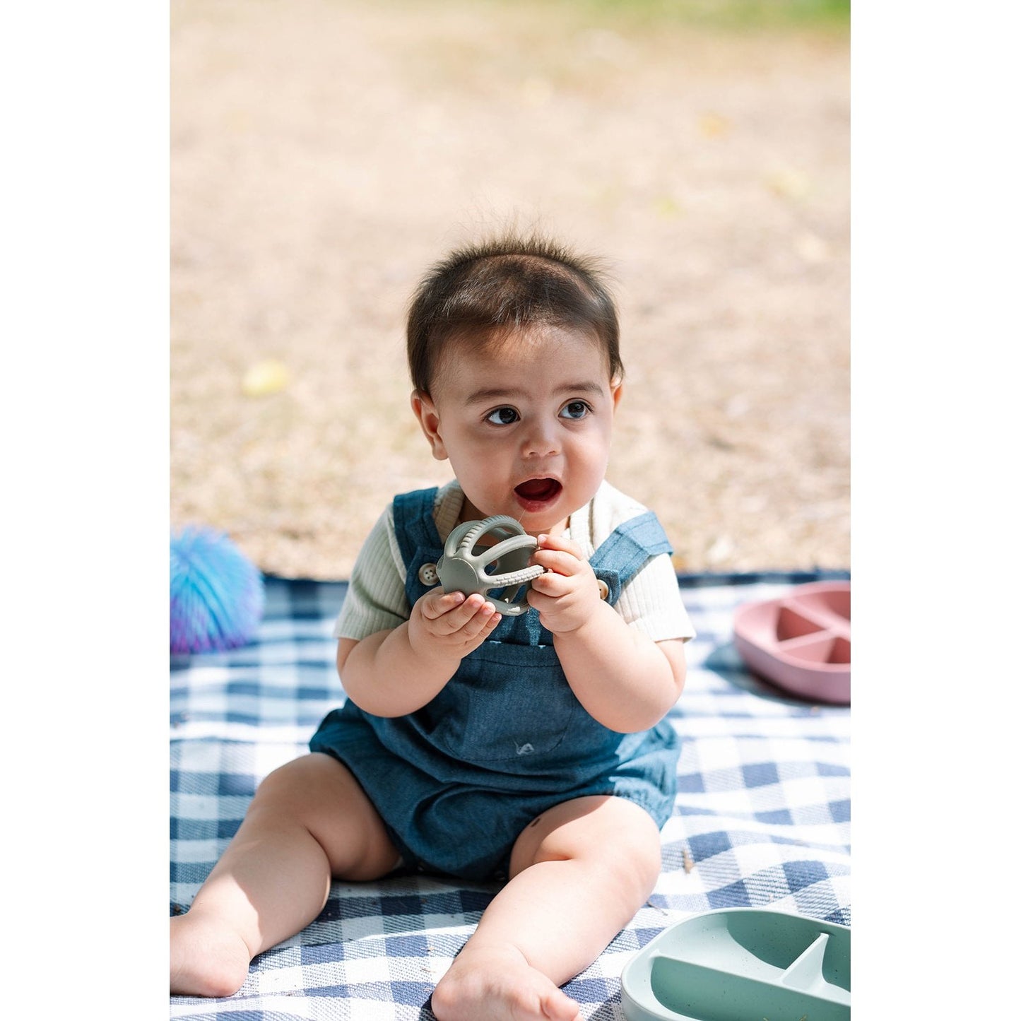 Serenity Green Organic Cotton Ribbed Bodysuit