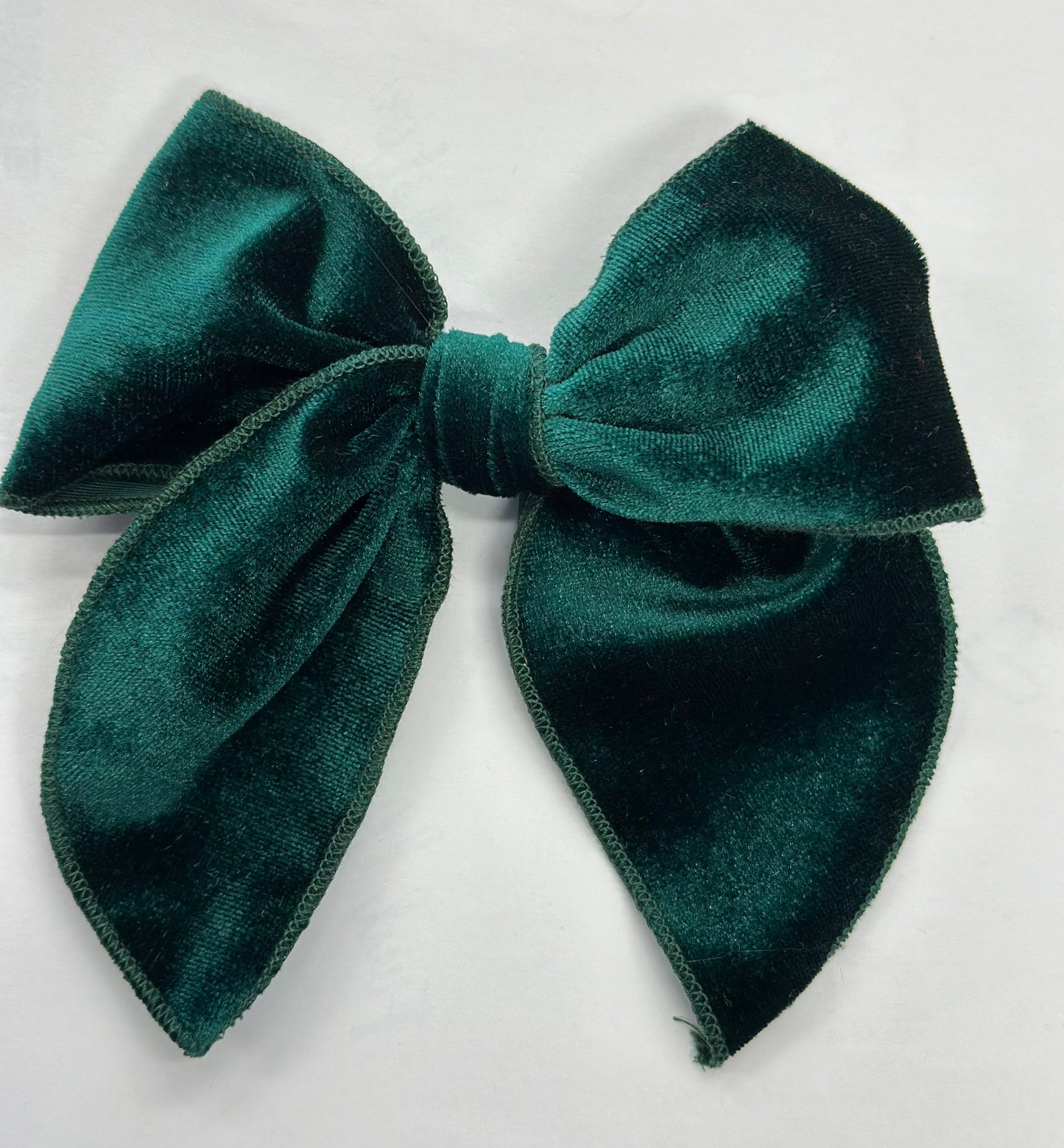 Christmas Fable Bows - DARK GREEN VELVET