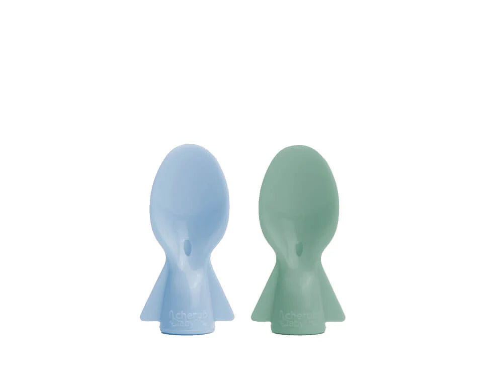 Universal Food Pouch Spoons 2 Pack - Cerulean & Sage