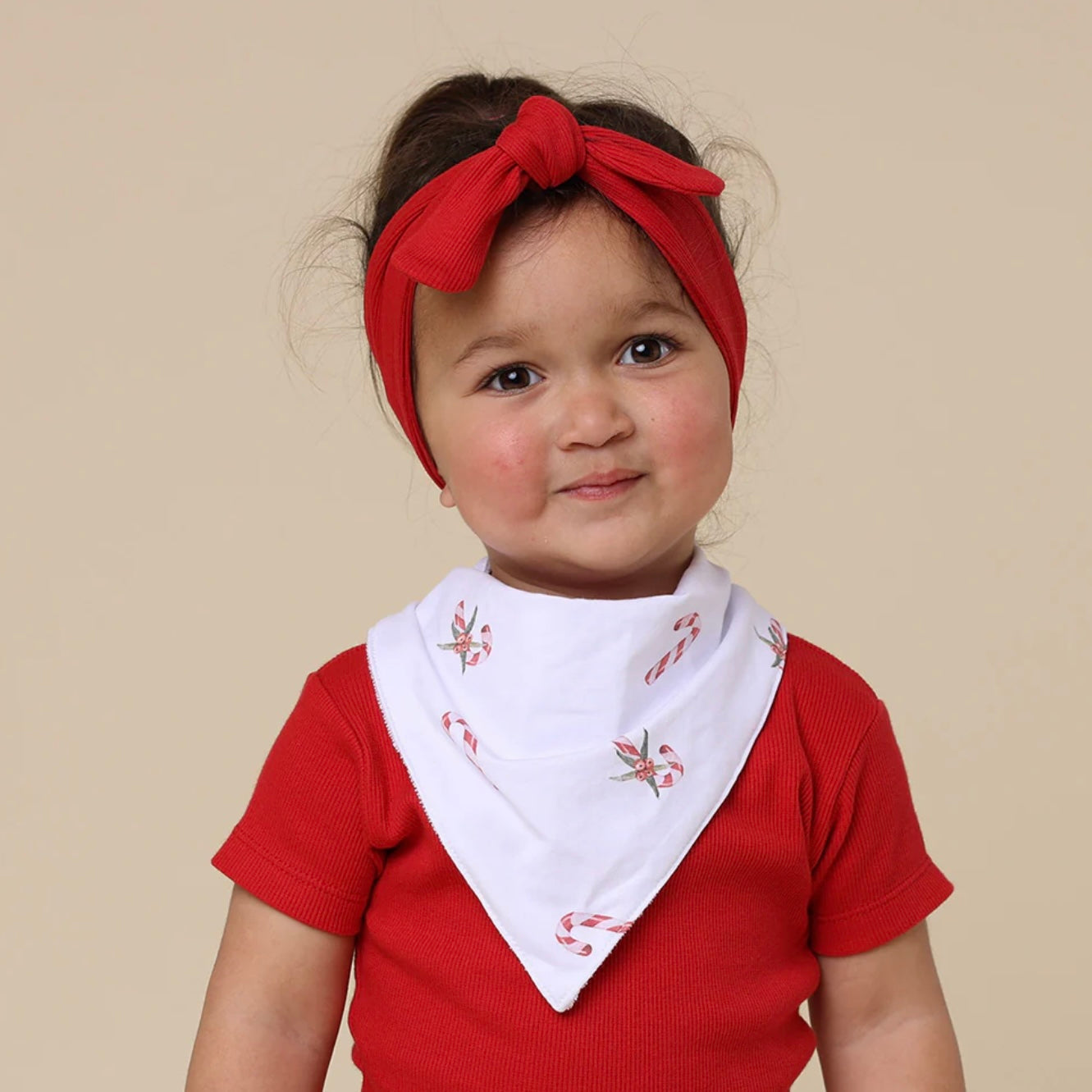 Candy Cane Organic Dribble Bib