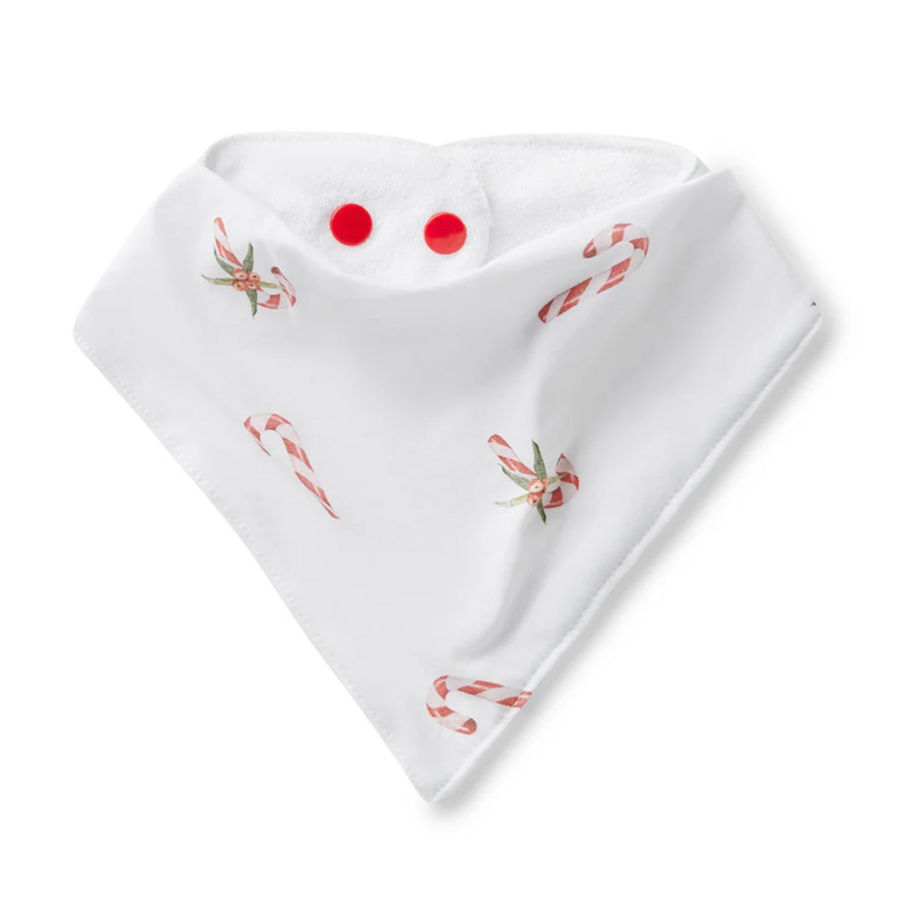 Candy Cane Organic Dribble Bib