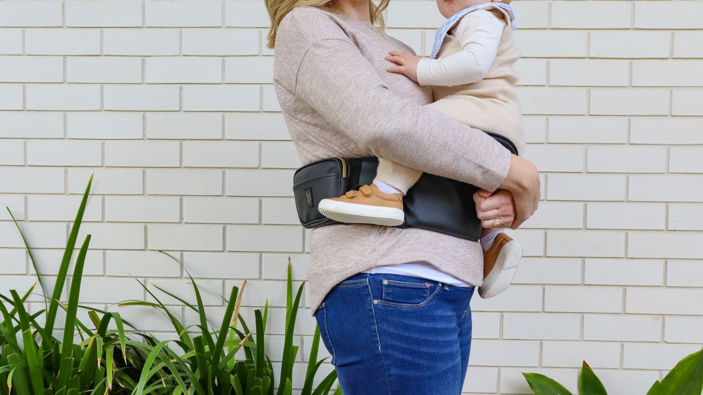 Vegan Leather Baby Hipsurfer Carrier