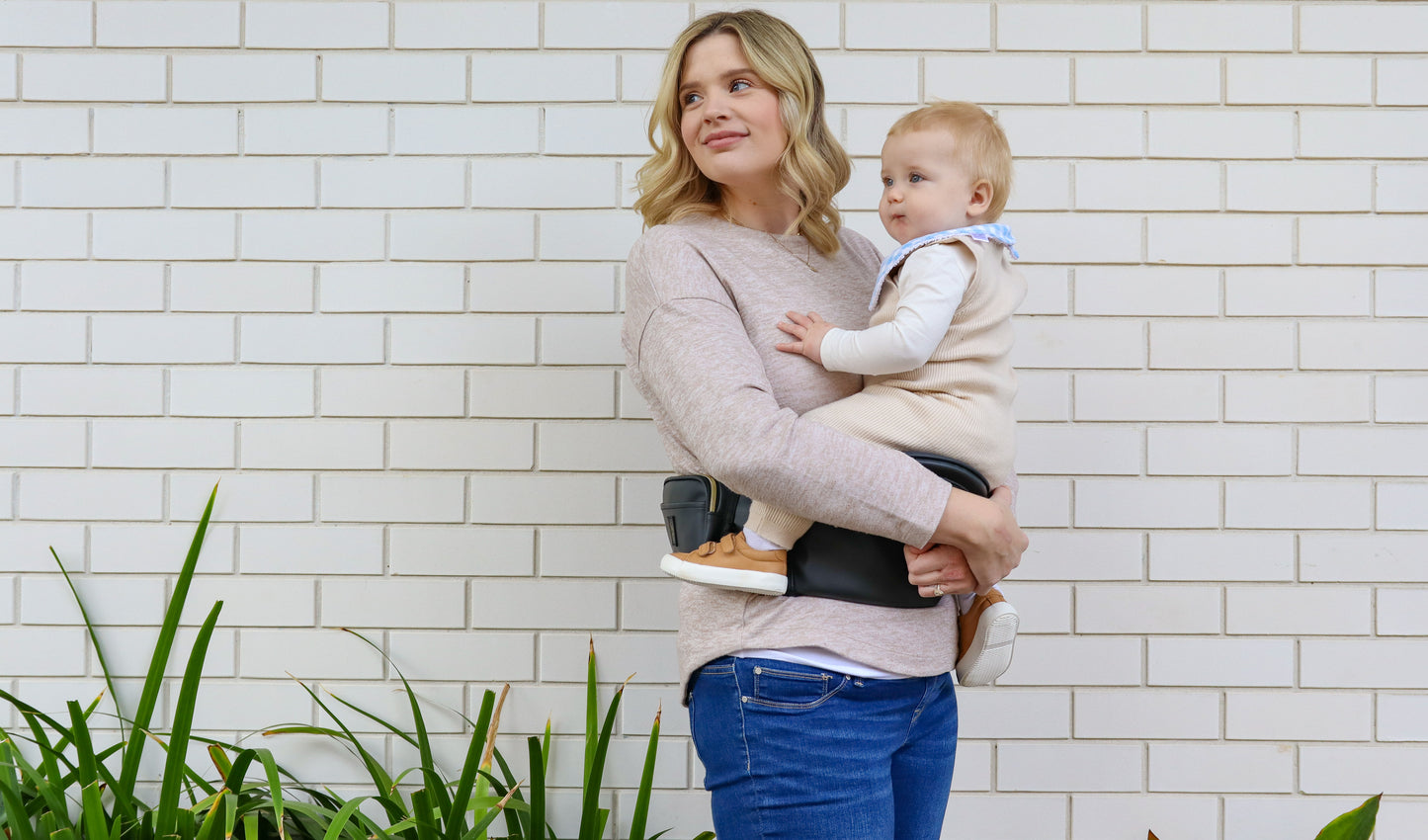 Vegan Leather Baby Hipsurfer Carrier