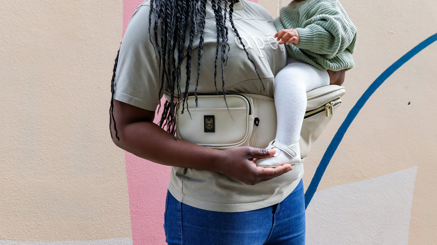 Vegan Leather Baby Hipsurfer Carrier