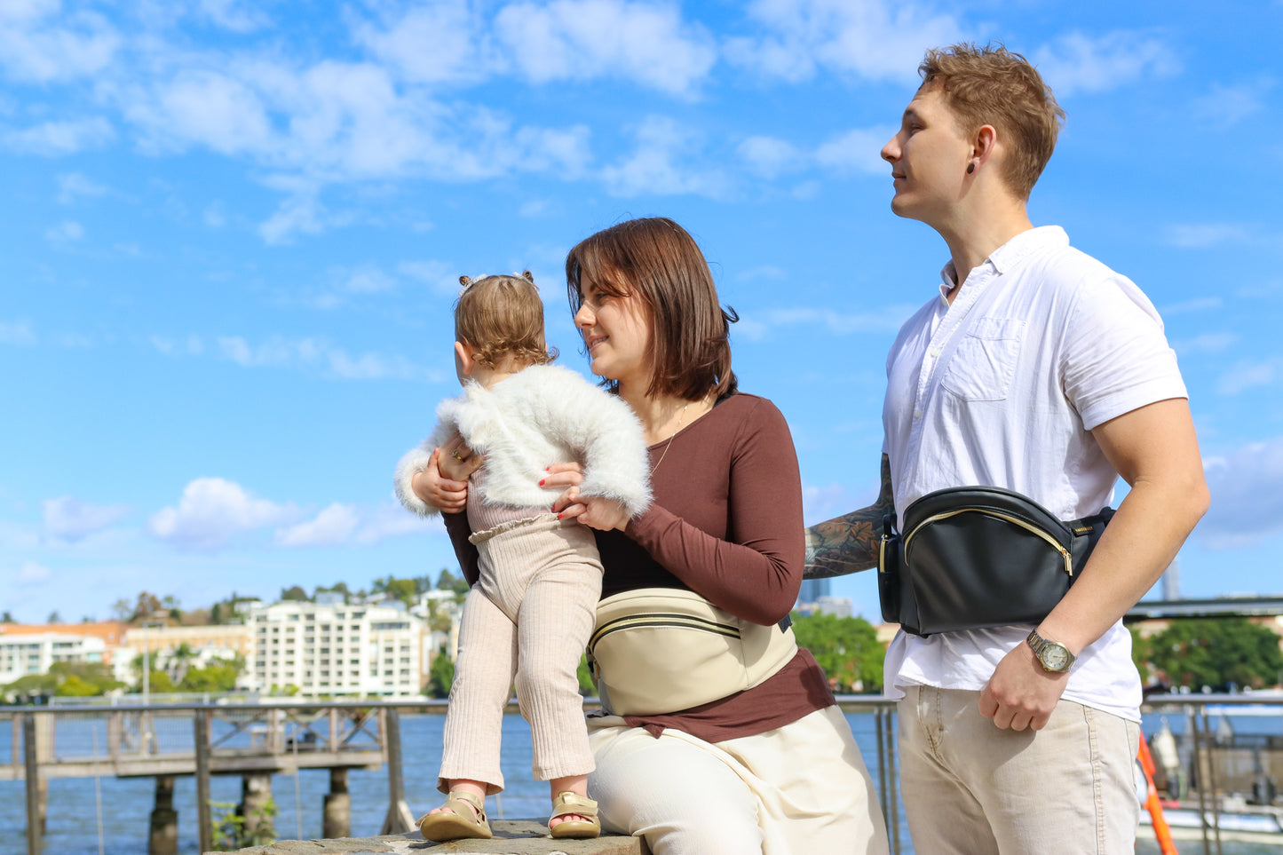 Vegan Leather Baby Hipsurfer Carrier