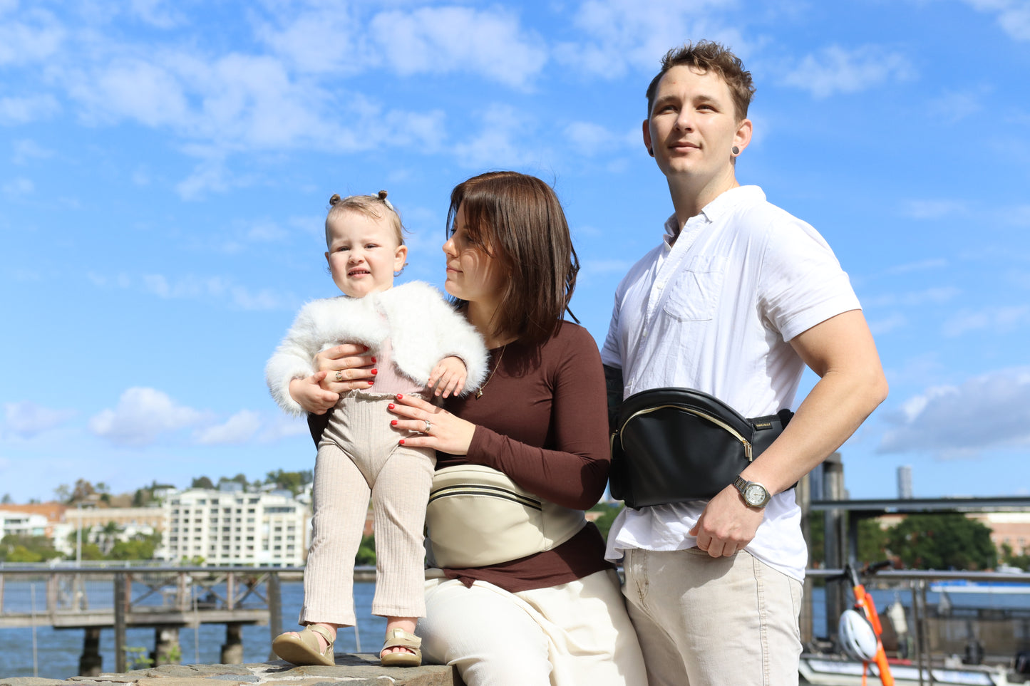 Vegan Leather Baby Hipsurfer Carrier