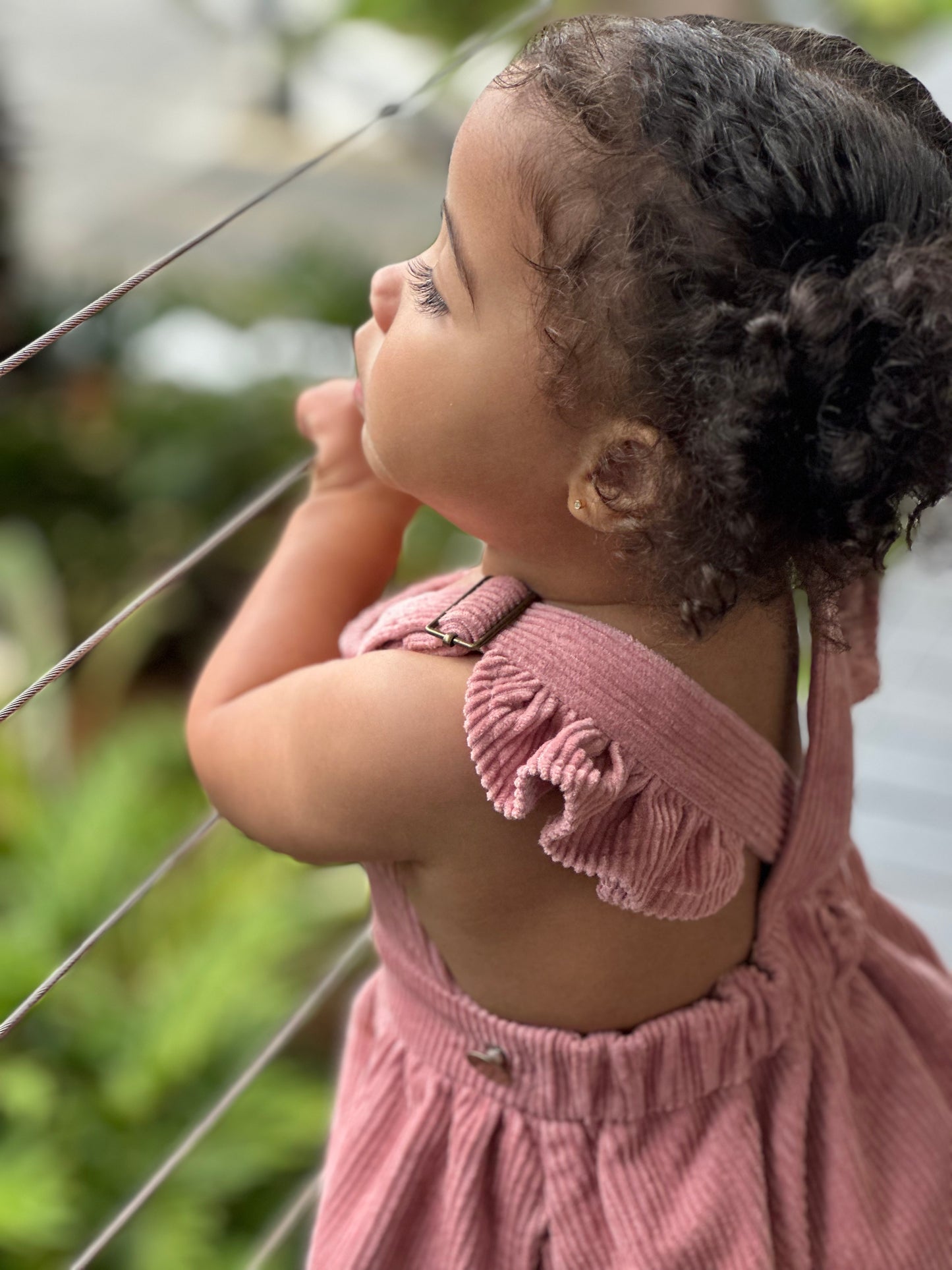 Pink Corduroy Leilah Dress