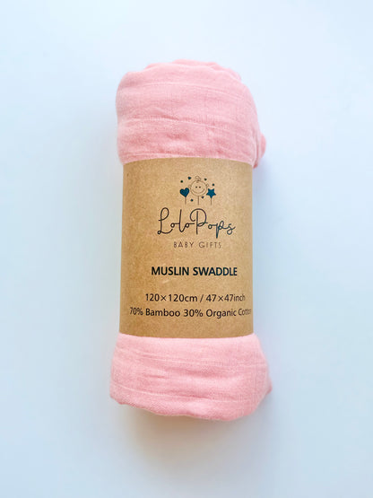 Muslin Swaddle (70% Bamboo / 30% Organic Cotton)