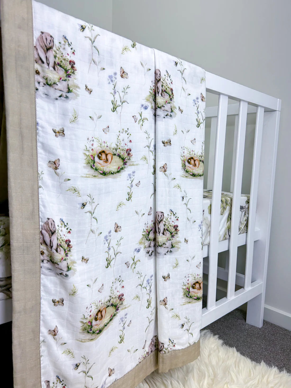 Woodlands Boy Bamboo Muslin Blanket