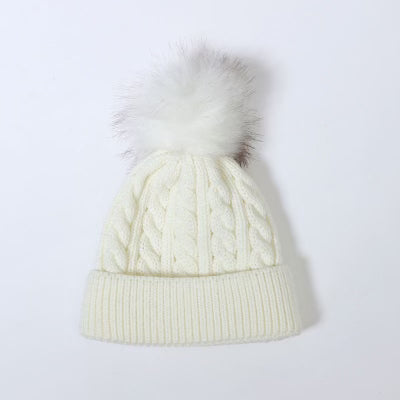 White Pom Pom Beanie