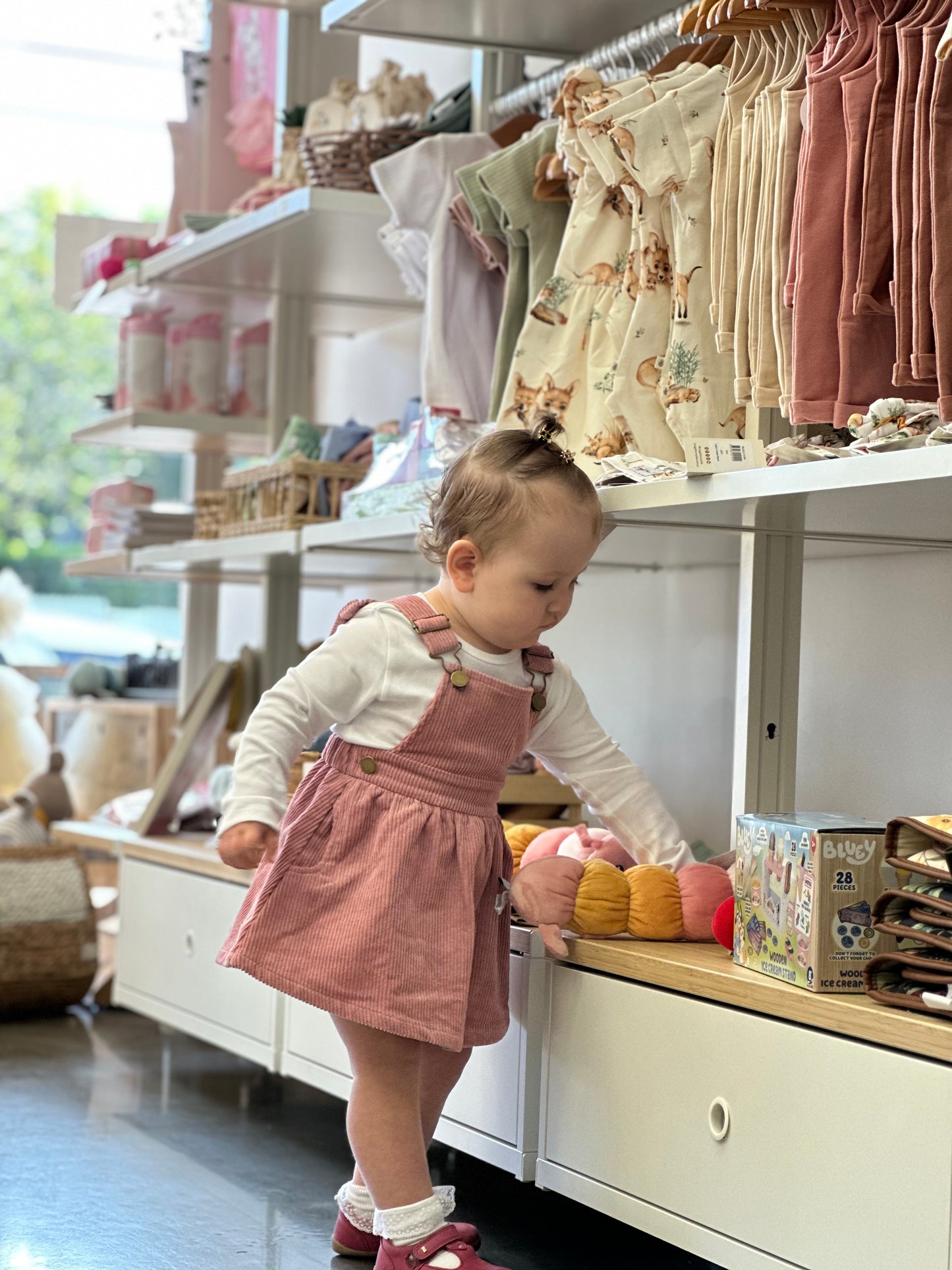 Pink Corduroy Leilah Dress