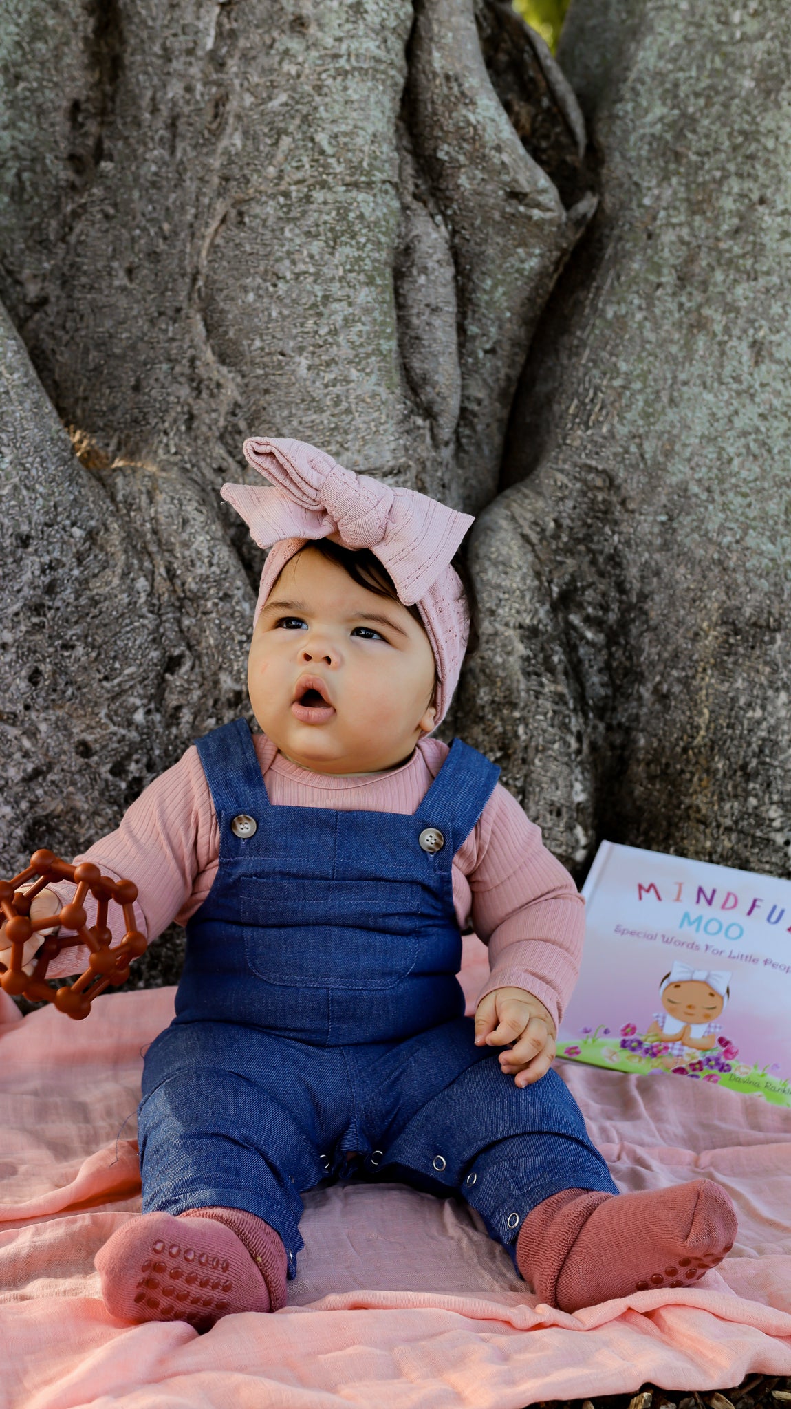 Long Sleeved Pink Organic Cotton Ribbed Bodysuit