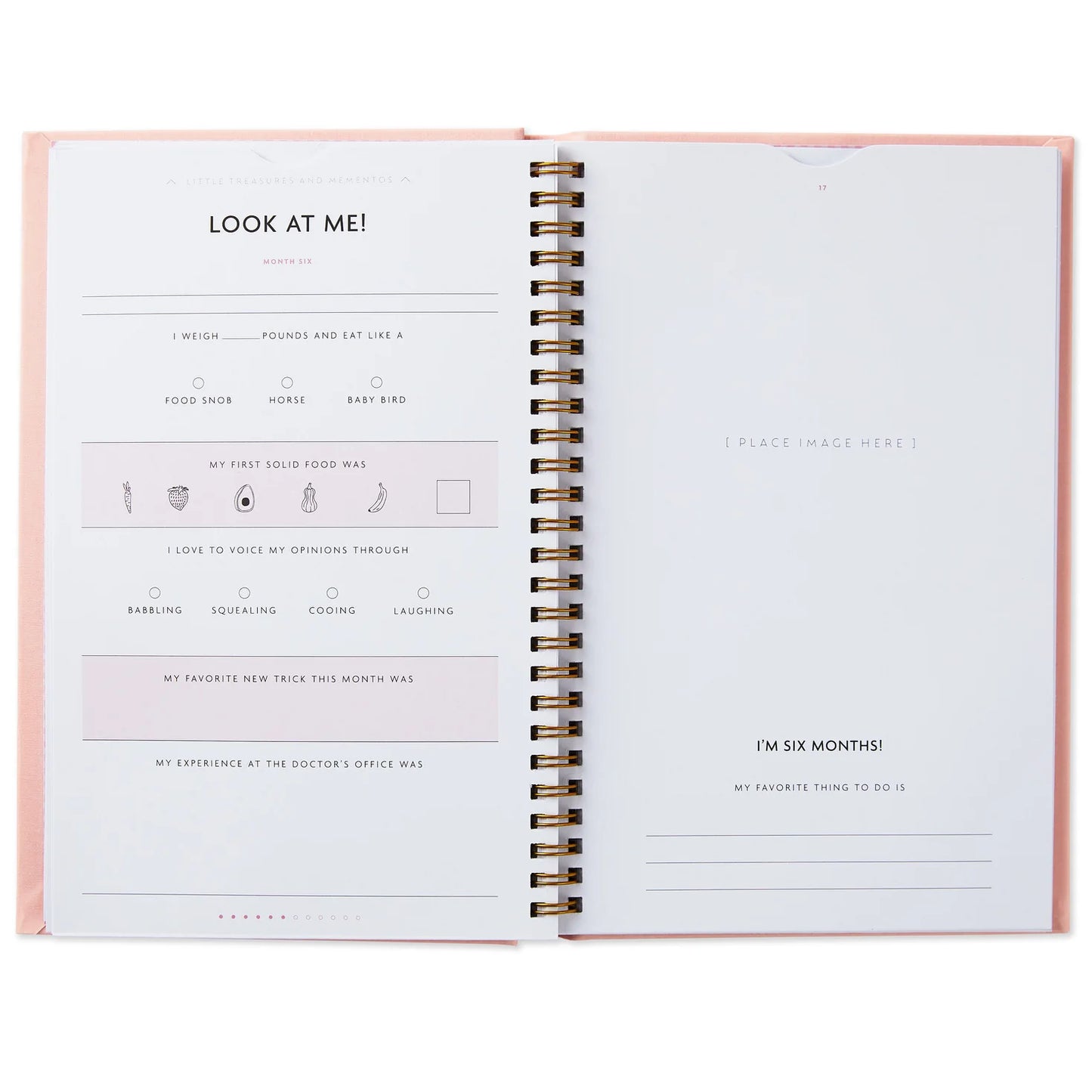 My First Year Baby Book - Pink