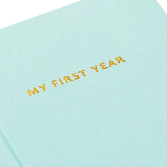 My First Year Baby Book - Blue