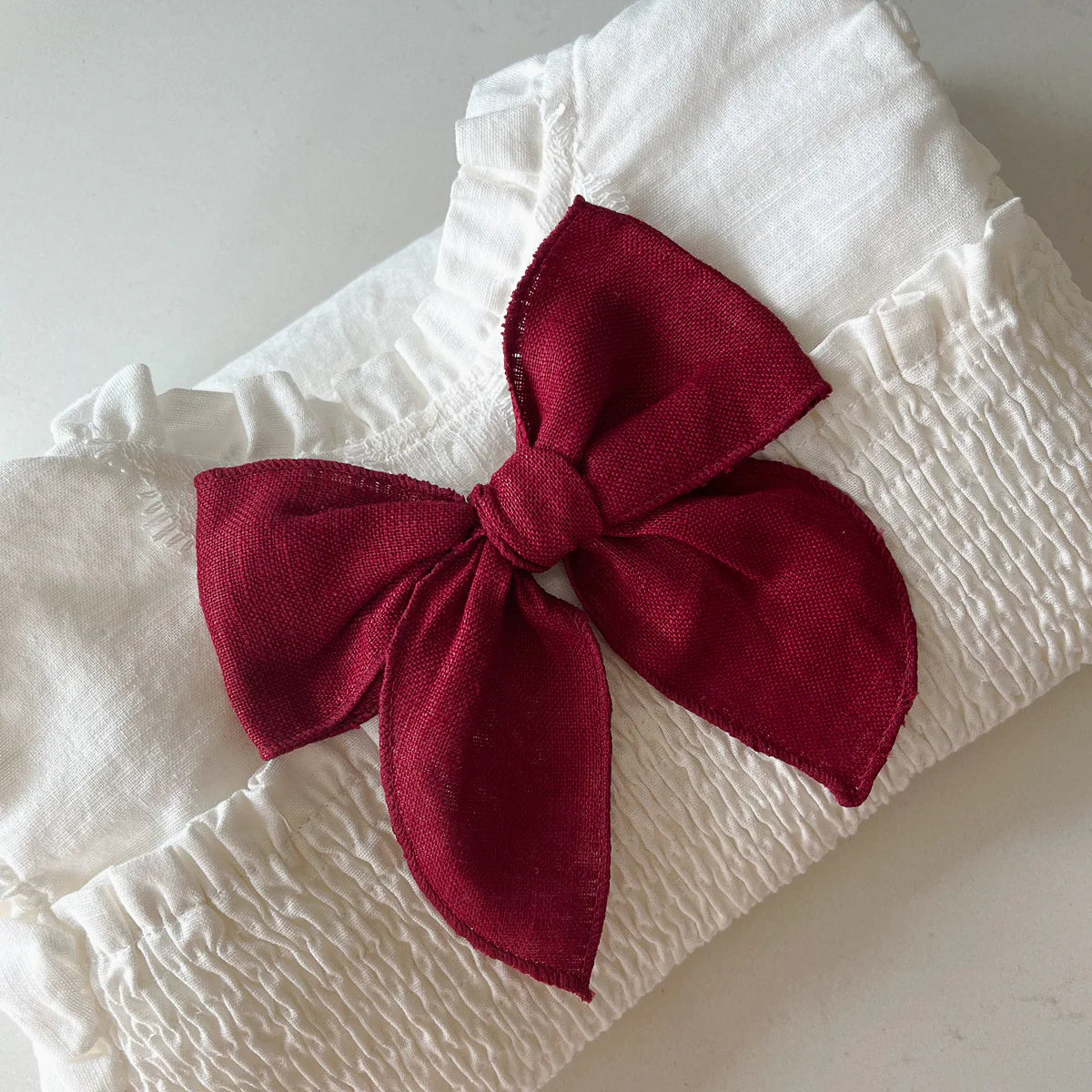 Linen Fable Hair Bow