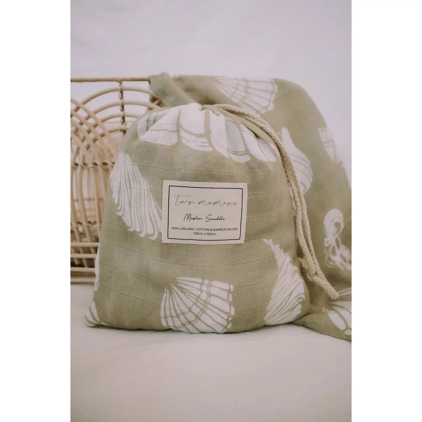 Sandshells Muslin Swaddle