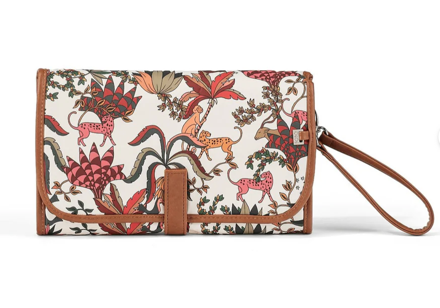 Change Mat Clutch - Jungle Cream/Tan