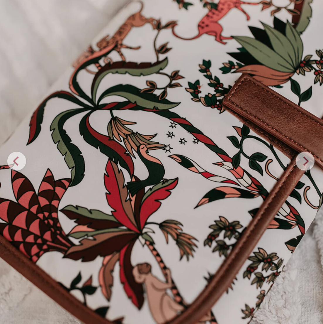 Change Mat Clutch - Jungle Cream/Tan