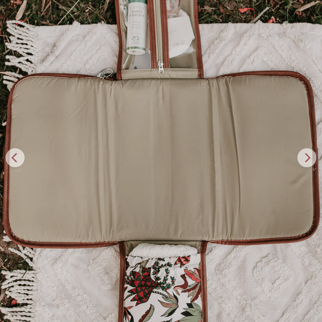 Change Mat Clutch - Jungle Cream/Tan