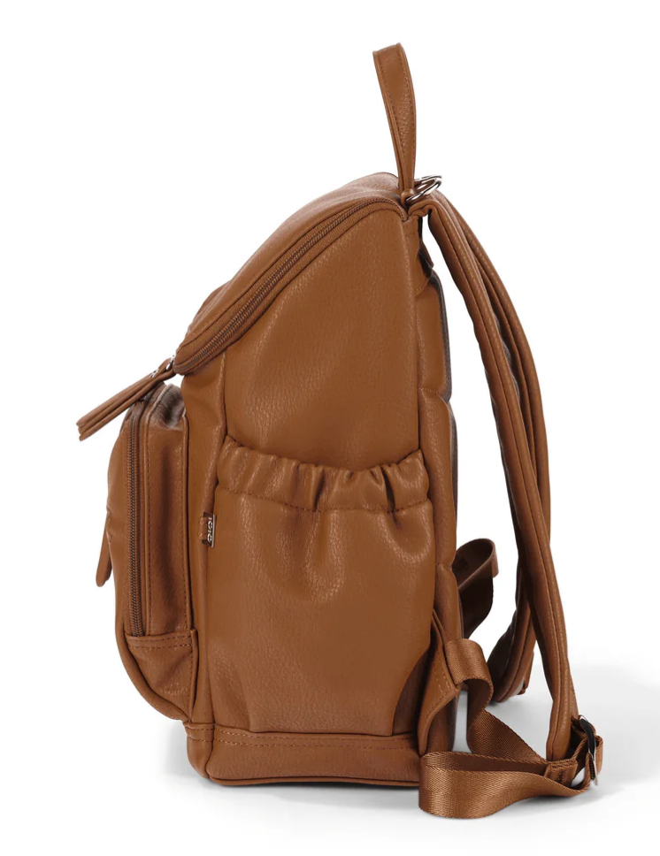 Mini Signature Backpack - Chestnut Brown Vegan Leather